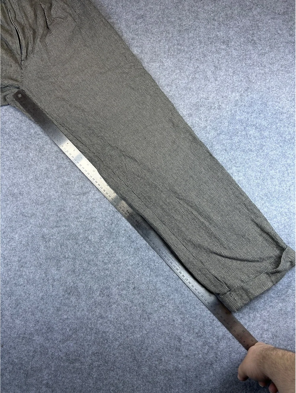 Ralph Lauren Dress Trouser Pants 34x32 Brown Houndstooth Old Money Preppy VTG
